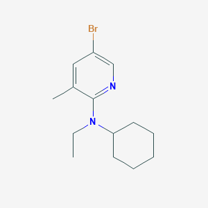 5-bromo-N-cyclohexyl-N-ethyl-3-methylpyridin-2-amine - 1220029-67-3