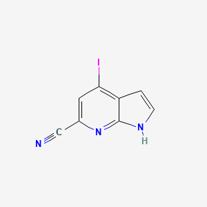 4-Iodo-1h-pyrrolo[2,3-b]pyridine-6-carbonitrile - 1190310-69-0