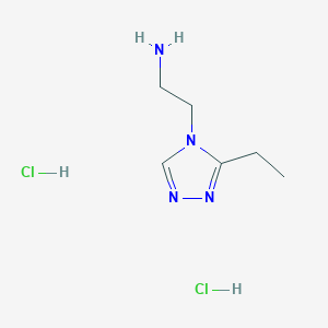 2-(3-ethyl-4H-1,2,4-triazol-4-yl)ethan-1-amine dihydrochloride - 1333575-88-4