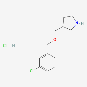 3-(((3-Chlorobenzyl)oxy)methyl)pyrrolidine hydrochloride - 1219980-03-6