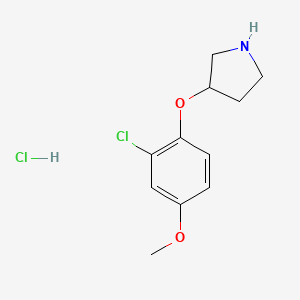 2-Chloro-4-methoxyphenyl 3-pyrrolidinyl ether hydrochloride - 1220031-02-6