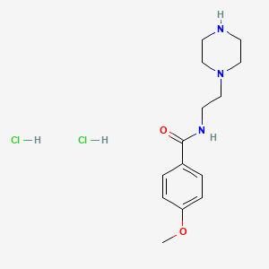 4-methoxy-N-[2-(piperazin-1-yl)ethyl]benzamide dihydrochloride - 1269152-40-0