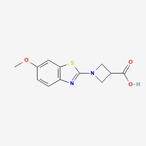 1-(6-Methoxy-1,3-benzothiazol-2-yl)azetidine-3-carboxylic acid - 1283109-40-9