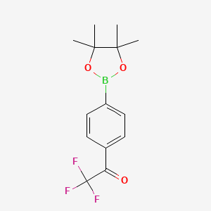 2,2,2-Trifluoro-1-(4-(4,4,5,5-tetramethyl-1,3,2-dioxaborolan-2-YL)phenyl)ethanone - 1004294-77-2