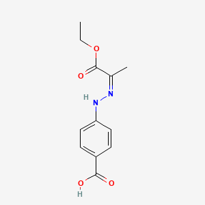 (Z)-4-(2-(1-Ethoxy-1-oxopropan-2-ylidene)hydrazinyl)benzoic acid - 301222-77-5