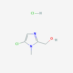 (5-chloro-1-methyl-1H-imidazol-2-yl)methanol hydrochloride - 1235441-63-0