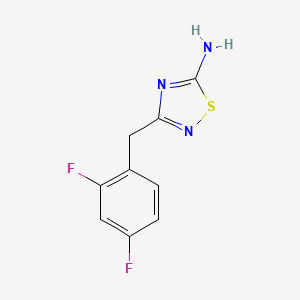 3-[(2,4-Difluorophenyl)methyl]-1,2,4-thiadiazol-5-amine - 1340538-90-0