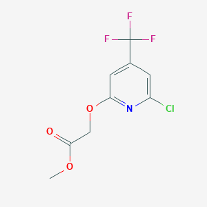 (6-Chloro-4-trifluoromethyl-pyridin-2-yloxy)-acetic acid methyl ester - 1160994-91-1