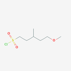 5-Methoxy-3-methylpentane-1-sulfonyl chloride - 1478897-18-5