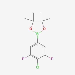 2-(4-Chloro-3,5-difluorophenyl)-4,4,5,5-tetramethyl-1,3,2-dioxaborolane - 1165935-96-5