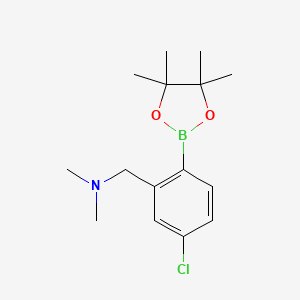 4-Chloro-2-(N,N-dimethylaminomethyl)phenylboronic acid, pinacol ester - 1384216-47-0