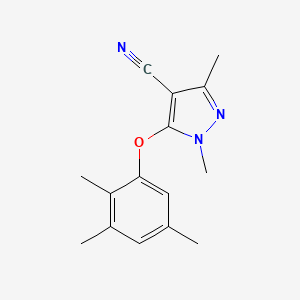 1,3-dimethyl-5-(2,3,5-trimethylphenoxy)-1H-pyrazole-4-carbonitrile - 1354959-97-9