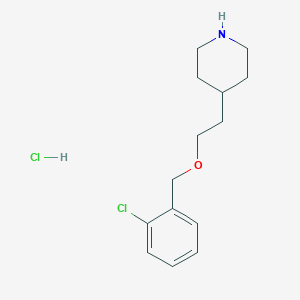 4-{2-[(2-Chlorobenzyl)oxy]ethyl}piperidine hydrochloride - 1220030-36-3