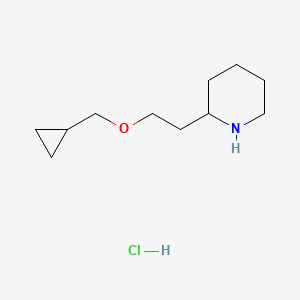 2-[2-(Cyclopropylmethoxy)ethyl]piperidine hydrochloride - 1220016-34-1