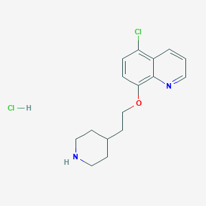 5-Chloro-8-quinolinyl 2-(4-piperidinyl)ethyl ether hydrochloride - 1220028-10-3
