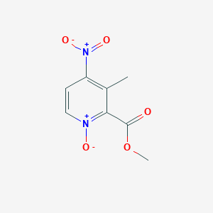 5-Methyl-4-nitropyridine-N-oxide-6-carboxylic acid methyl ester - 1167056-52-1