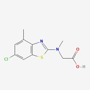 N-(6-chloro-4-methyl-1,3-benzothiazol-2-yl)-N-methylglycine - 1353000-00-6