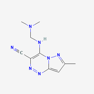 4-{[(Dimethylamino)methyl]amino}-7-methylpyrazolo[5,1-c][1,2,4]triazine-3-carbonitrile - 1306738-66-8