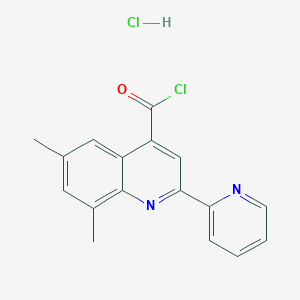 6,8-Dimethyl-2-pyridin-2-ylquinoline-4-carbonyl chloride hydrochloride - 1332528-41-2