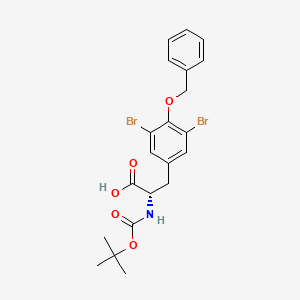 (2S)-3-[3,5-Dibromo-4-(phenylmethoxy)phenyl]-2-[(tert-butoxy)carbonylamino]propanoic acid - 218769-47-2