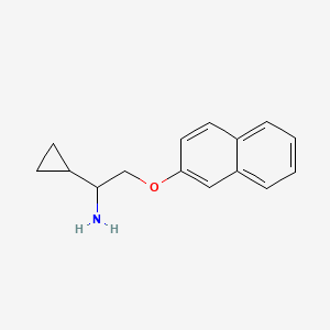 [1-Cyclopropyl-2-(2-naphthyloxy)ethyl]amine hydrochloride - 1379811-36-5