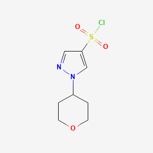 1-(oxan-4-yl)-1H-pyrazole-4-sulfonyl chloride - 1340488-60-9