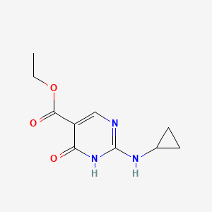 Ethyl 2-(cyclopropylamino)-4-hydroxypyrimidine-5-carboxylate - 1343491-58-6