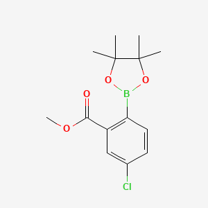 Methyl 5-chloro-2-(4,4,5,5-tetramethyl-1,3,2-dioxaborolan-2-YL)benzoate - 866625-02-7