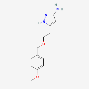 5-(2-((4-Methoxybenzyl)oxy)ethyl)-1H-pyrazol-3-amine - 1425931-97-0