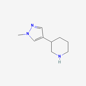 3-(1-methyl-1H-pyrazol-4-yl)piperidine - 1340528-88-2