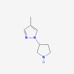 4-methyl-1-(pyrrolidin-3-yl)-1H-pyrazole - 1247682-09-2