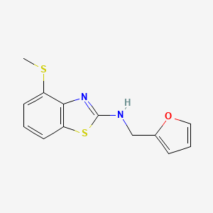 N-(2-furylmethyl)-4-(methylthio)-1,3-benzothiazol-2-amine - 1350989-12-6