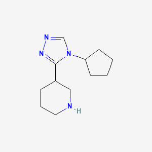 3-(4-cyclopentyl-4H-1,2,4-triazol-3-yl)piperidine - 1249921-34-3
