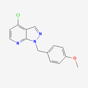 4-chloro-1-(4-methoxybenzyl)-1H-pyrazolo[3,4-b]pyridine - 924909-17-1
