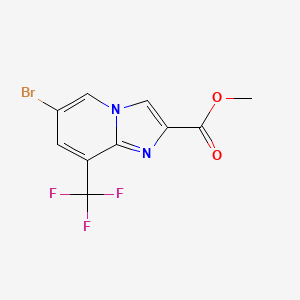 Methyl 6-bromo-8-(trifluoromethyl)imidazo[1,2-a]pyridine-2-carboxylate - 1121058-16-9