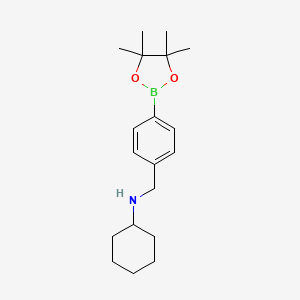 4-(Cyclohexyl)aminomethylphenylboronic acid pinacol ester - 2096339-32-9