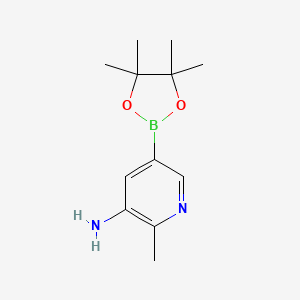 2-methyl-5-(4,4,5,5-tetramethyl-1,3,2-dioxaborolan-2-yl)pyridin-3-amine - 1257554-08-7