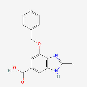 4-(benzyloxy)-2-methyl-1H-benzo[d]imidazole-6-carboxylic acid - 942195-83-7