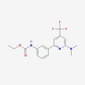 [3-(6-Dimethylamino-4-trifluoromethyl-pyridin-2-yl)-phenyl]-carbamic acid ethyl ester - 1311279-41-0