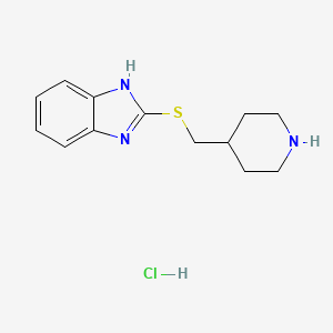 2-((piperidin-4-ylmethyl)thio)-1H-benzo[d]imidazole hydrochloride - 1211450-86-0