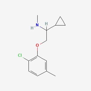 [2-(2-Chloro-5-methylphenoxy)-1-cyclopropylethyl]methylamine - 1379811-52-5