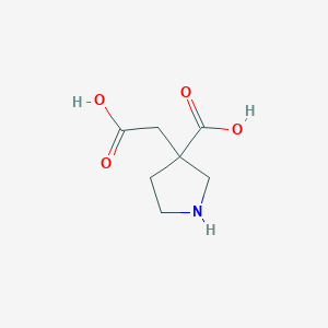 3-(Carboxymethyl)pyrrolidine-3-carboxylic acid - 1423117-36-5