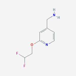 [2-(2,2-Difluoroethoxy)pyridin-4-yl]methanamine - 1432680-35-7