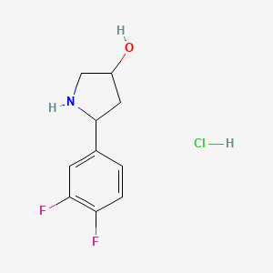 5-(3,4-Difluorophenyl)pyrrolidin-3-ol hydrochloride - 1423026-14-5