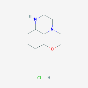 4-oxa-1,10-diazatricyclo[7.3.1.0,5,13]tridecane hydrochloride - 1432677-76-3