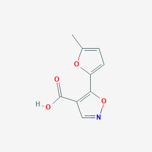 5-(5-Methylfuran-2-yl)-1,2-oxazole-4-carboxylic acid - 1469045-05-3