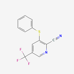 3-(Phenylthio)-5-(trifluoromethyl)picolinonitrile - 1449117-61-6