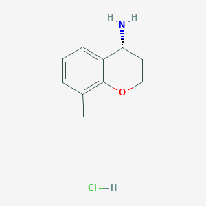 (4R)-8-methyl-3,4-dihydro-2H-1-benzopyran-4-amine hydrochloride - 1807940-14-2
