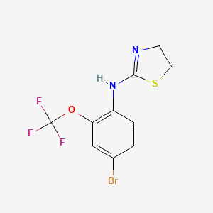 N-[4-Bromo-2-(trifluoromethoxy)phenyl]-4,5-dihydro-1,3-thiazol-2-amine - 1427460-45-4