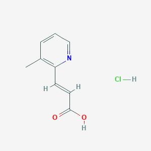 3-(3-Methylpyridin-2-yl)prop-2-enoic acid hydrochloride - 1461726-89-5